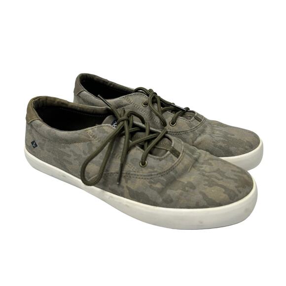 Sperry Spinnaker Camo Washable Lace Up Sneakers Womens 7 - Picture 1 of 7